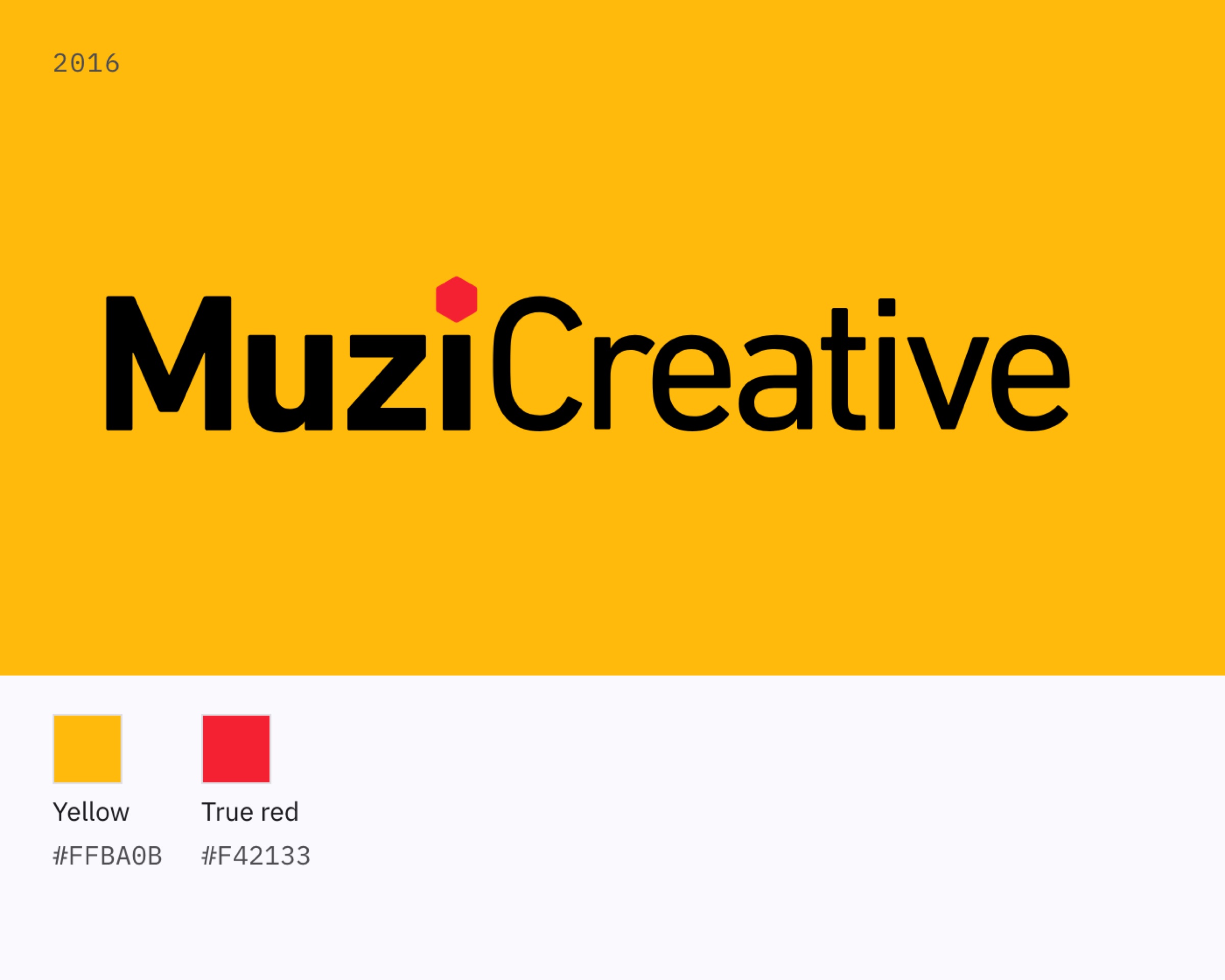 2016: true red hexagon on yellow